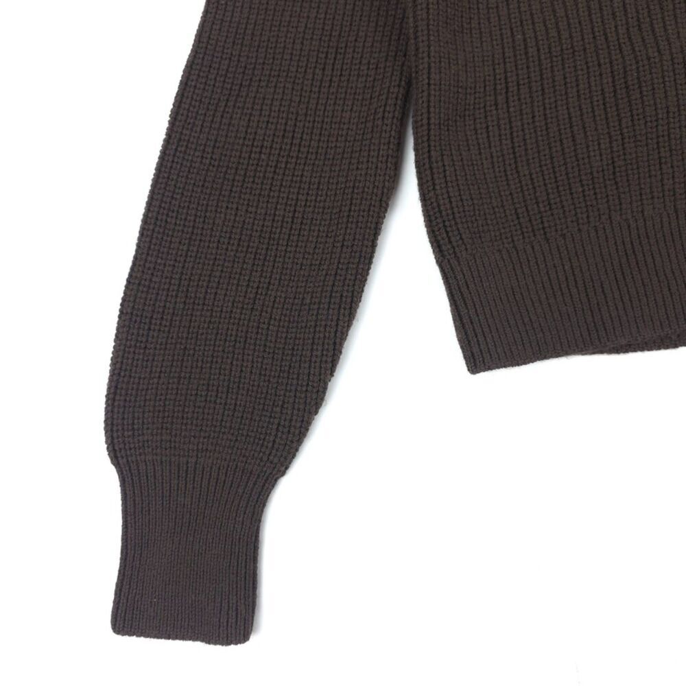 NEW Quince Australian Merino Wool Half Zip Sweater Coffee Bean Brown Minimal - Picture 8 of 13